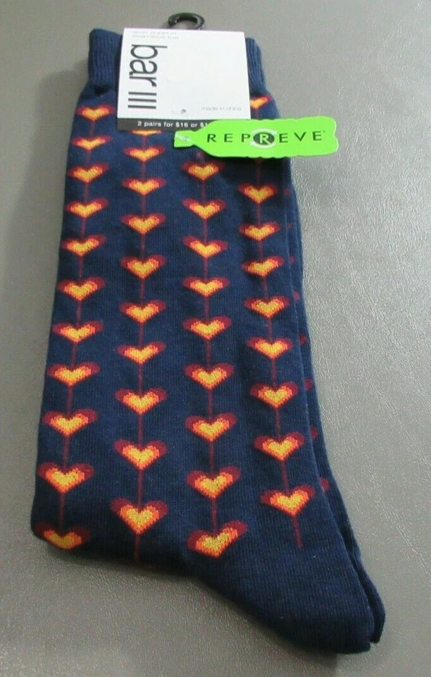 Bar III Hombre 1 Par Calcetines Novedad, Patrones y Colores Surtidos, Zapato Talla 7-12 Foto 1 de 1