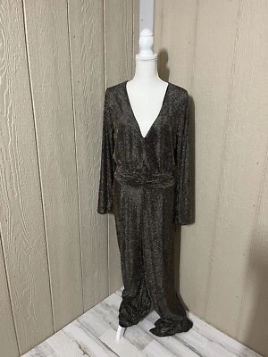 Mono Boston Proper para mujer talla grande dorado y negro Foto 1 de 4