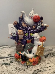 RARE Christopher Radko “Hoot ‘N’ Howl Cookie Jar” Halloween Large Read - Picture 1 of 16