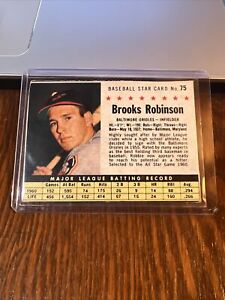 1961 Post Cereal Card #75 Brooks Robinson Orioles VG VG-EX HOF Baltimore Orioles