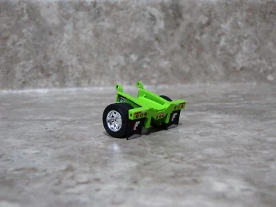 DCP 1/64 Lime Green Fontaine Flip Axle Lowboy Trailer Toy - Image 1 of 2