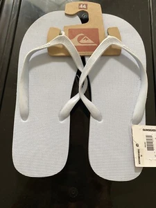 Quiksilver Mens Rubber Sandal White 14 - Picture 1 of 4