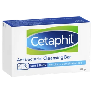 Cetaphil Antibacterial Cleansing Bar 127g Sensitive Skin Non-Comedogenic - Picture 1 of 4