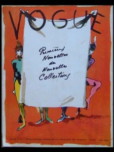 VOGUE MARS 1949 - MODE, DIOR, BALMAIN, BALENCIAGA, SCHIAPARELLI - Picture 1 of 2