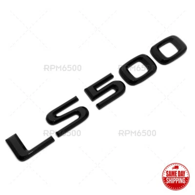For Lexus Rear Turnk Lid LS 500 Letter Logo Badge Emblem Car Replace Gloss Black Foto 1 de 4