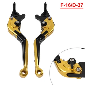 Extendable Brake Clutch Levers For BMW F650GS 02-07 SYM MAXSYM TL500 Gold - Picture 1 of 11