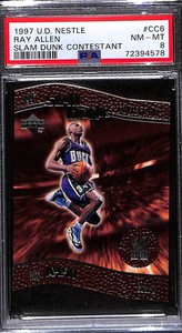 1997 Upper Deck Nestle Slam Dunk Contestant #CC6 Ray Allen PSA 8