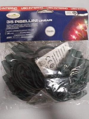 XMAS KING Serie Lineare 35 Pisellini bianchi presepe XmasKing x interno incandescenza