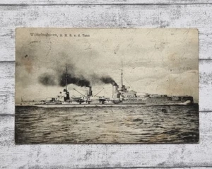 AK Wilhelmshaven Von der Tann Schiff Schlachtkreuzer Militaria Ansichtskarte alt - Picture 1 of 2