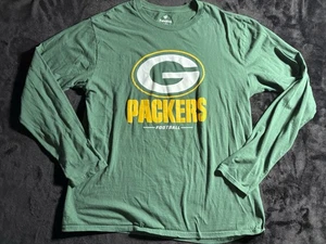Green Bay Packers Fanatics Men’s Large Green Long Sleeve T Shirt - Picture 1 of 7