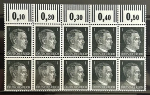 German Stamps block Mi:DR781a - Officials A Hitler 1 pf MNH /661 - Picture 1 of 1