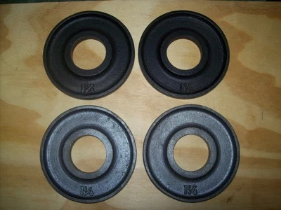 4- IVANKO BARBELL ? OLYMPIC DEEP DISH 1 1/4s Bodybuilding Strongman FITNESS york - Image 1 of 4