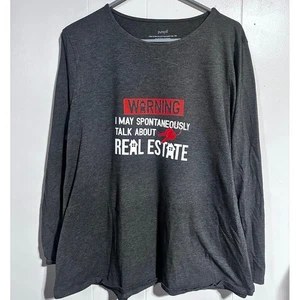 Camiseta divertida Realtor or Investor manga larga para mujer talla XL pequeña elástica - Imagen 1 de 4