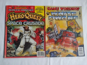 White Dwarf Issues #134 and #138 GW 1991 Hero Quest Space Crusade - Picture 1 of 6
