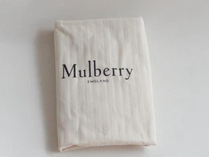 Mulberry Medium Dustbag New Style Stripes Cream & Black Drawstring - Picture 1 of 6