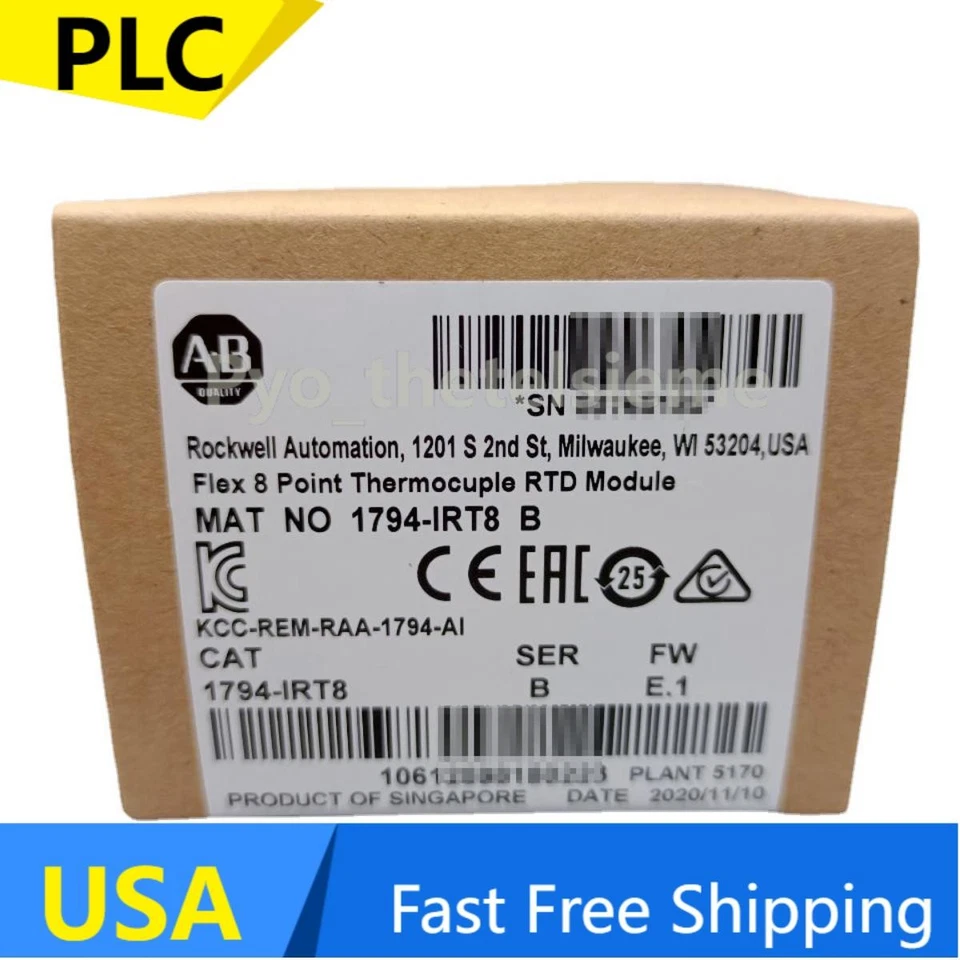 Allen-Bradley New AB 1794-IRT8 SER B Flex 8 Point Thermocouple RTD Module - Image 1 of 1