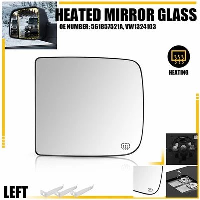 68067727AA For 2009-18 RAM Upper Towing Mirror Glass Heated Driver Left Side USA - Image 1 of 4