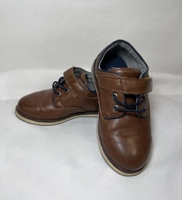 Toddler Boys Brown Dress Shoes  Jumping Beans Size 10c - Image 1 of 4