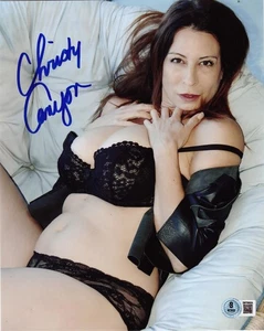 Sexy Christy Canyon Signed 8x10 Photo Adult Star Authentic Autograph Beckett - Picture 1 of 2