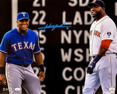 Adrian Beltre Autographed Signed 16x20 Photo Texas Rangers David Ortiz JSA - Image 1 of 4