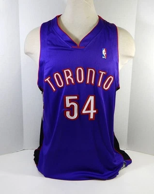 2002-03 Toronto Raptors Damone Brown #54 Game Issued Purple Jersey 54 + 6" L 232 - Image 1 of 4