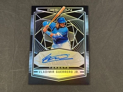 2019 PANINI OBSIDIAN BASEBALL VLADIMIR GUERRERO JR OA-VG ROOKIE AUTO BLUE JAYS - Image 1 of 2