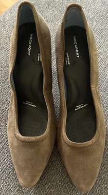 Rockport Adiprene By Adidas Pumps Womens 6W Brown Suede Leather Shoes Heels - Image 1 of 4
