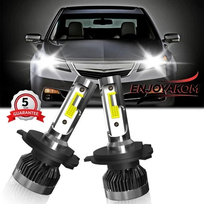 For Acura TL 1995-1998 6000K White LED Headlight Kit Bulbs High Low Beam 2Pcs - Image 1 of 4