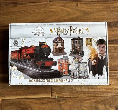 Harry Potter 3D Puzzle Hogwarts Express and Diagon Alley 453 Pcs NEW Open Box - Image 1 of 2