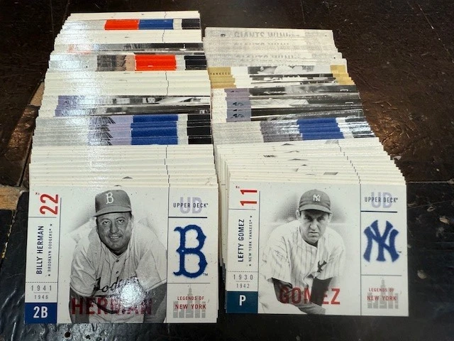 2001 年 Upper Deck Legends of New York 完整 200 张卡套装状况完好! — 第 1/1 张图片