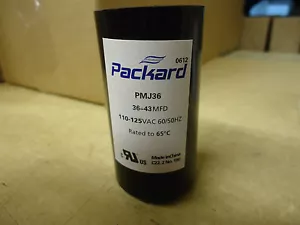 Packard PMJ36 Motor Start Capacitor 36-43 MFD 110-125 VAC - Picture 1 of 3