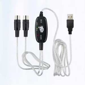 180x2 cm MIDI -Kabel zum USB -MIDI -Kabelmusikbearbeitungskabelkabel Kabel - Bild 1 von 11