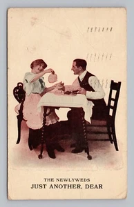 Postcard Humor The Newlyweds Just Another, Dear c1913 - Picture 1 of 2
