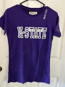 CAMISA PRESSBOX K STATE TALLA XL X GRANDE NUEVA CON ETIQUETAS COSIDA EN LOGO KANSAS STATE - Imagen 1 de 9
