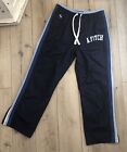 Vintage Abercrombie & Fitch Side Striped Track Pants Lined Double logo Sz LG