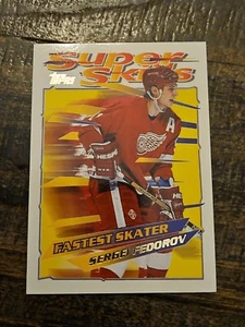 1996 Topps Super Skills #34 Sergie Fedorov Fastest Skater (3) - Picture 1 of 2