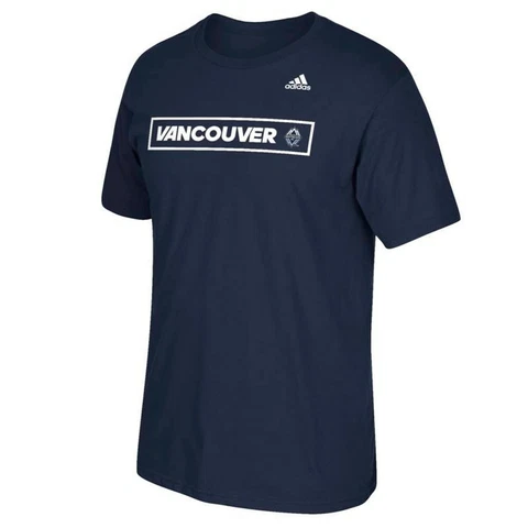 Vancouver Whitecaps FC MLS Adidas "Scoreboard" Box  Men's Navy Blue T-Shirt Cover