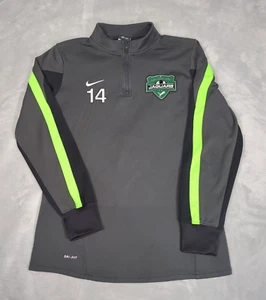 Michigan Jaguars Nike Shirt Herren Medium grau Dri-Fit Langarm 1/4-Reißverschluss #14 FC - Bild 1 von 10