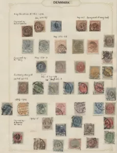 DENMARK Collection, Used on pages, many better, F/VF to VF, Scott $3,348.00 - Picture 1 of 7