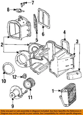Used HVAC Blower Motor fits: 1992 Ford F250 PICKUP w/AC integral Grade A - Image 1 of 2