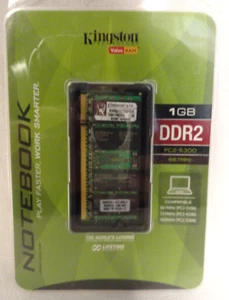 1 GB Kingston DDR2 / PC2-5300 / 667MHz Notebook Memory Brand New - Picture 1 of 2