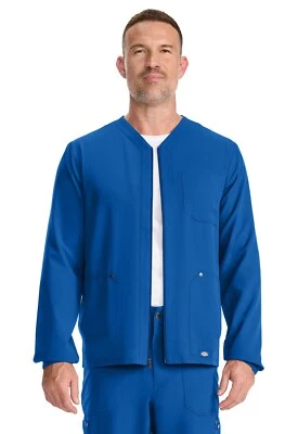 Chaqueta Médica Dickies Para Hombre con Cremallera Frontal DK323 ROY Royal Envío Gratis Foto 1 de 4