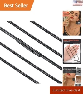 Premium Snake Chain Necklace - Dainty, Hypoallergenic - 16/18/20/22/24/26/30 In - Picture 1 of 11