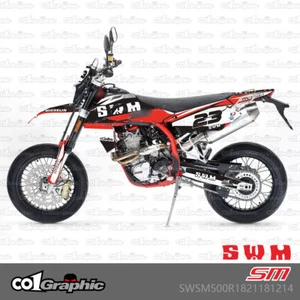 GRAPHICS DECALS STICKERS KIT FOR SWM SM500R RS500R RS300R 2018-2024 - Picture 1 of 1