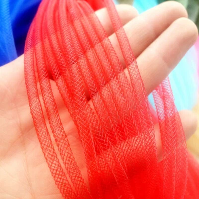 10M Flexible Mesh Tubing Ribbon Hair Shoes Bag Costume DIY Material Decor Craft - Image 1 of 4