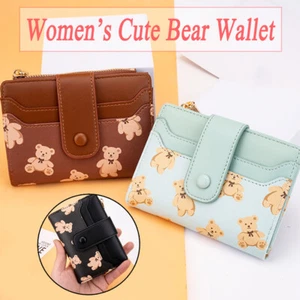 Womens Cute Bifold Wallet Leather Card Change Holder Purse Ladies Zipper Clutch - Picture 1 of 55
