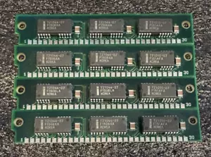 4x 1MB 30-Pin 3-Chip 70ns FPM SIMM Memory Silver RAM 4MB Vintage PC 286 386 - Picture 1 of 3
