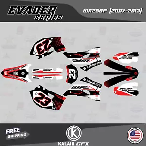 Kit de gráficos para Yamaha WR250F 2007 2008 2009 2010 2011 2012 2013 Evader - rojo - Imagen 1 de 6