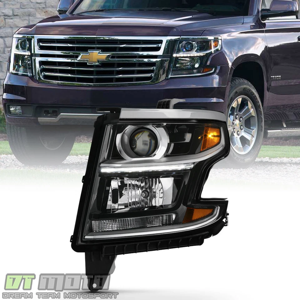 Faro delantero Chevy Tahoe Suburban 2015-2020 con bombilla de repuesto lado del conductor Foto 1 de 4
