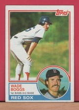 1983 Topps - WADE BOGGS - Rookie Card #498 - RC